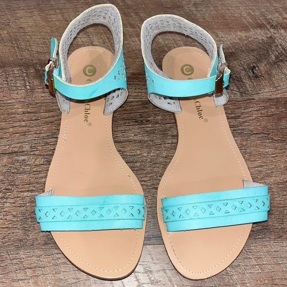 ModCloth x Chase & Chloe Aqua Sandals - Picture 15 of 15